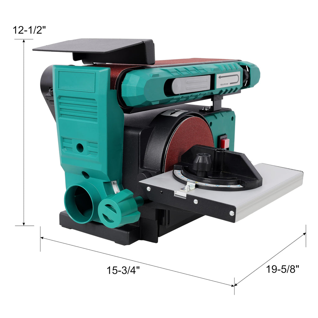 4" x 36" Belt 6" Disc Sander Combo, 120V/60Hz Bench Sander X9225