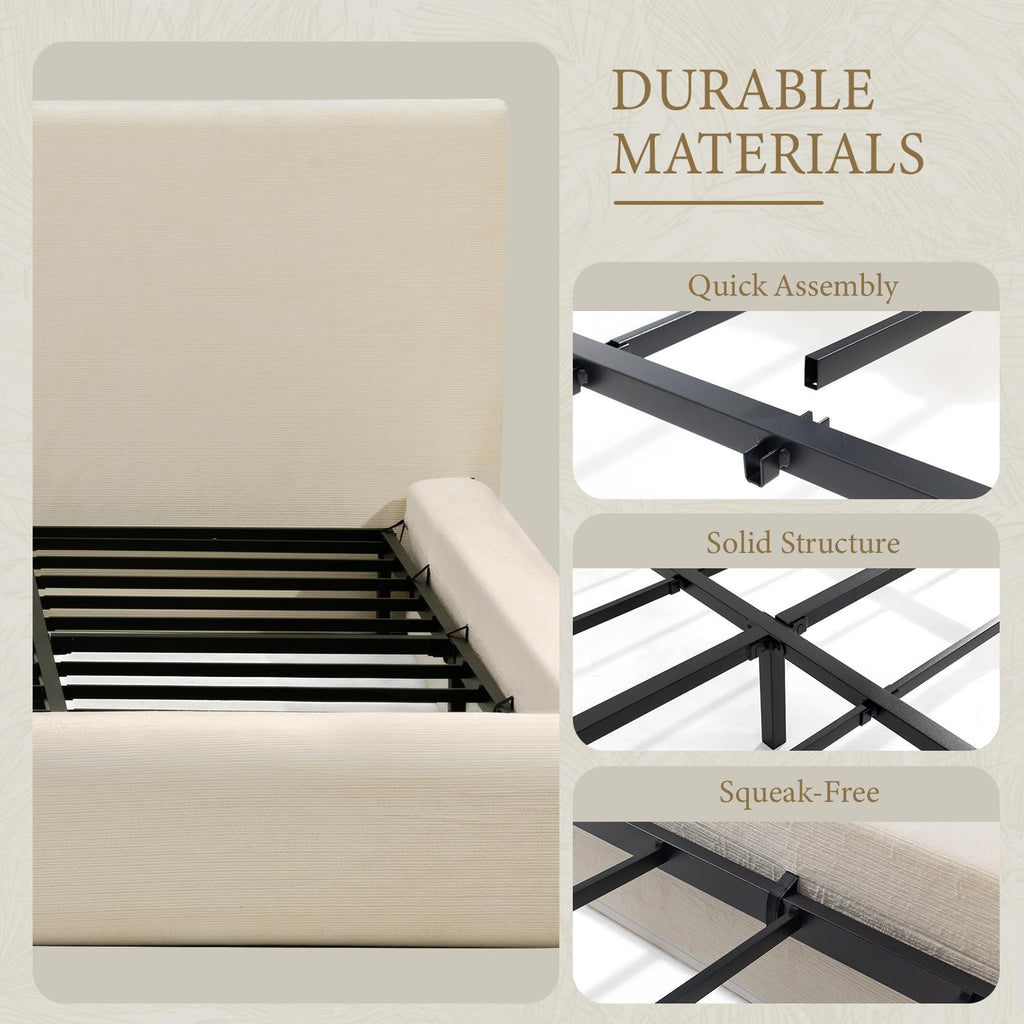 Queen Size Upholstered Bed Frame U800640
