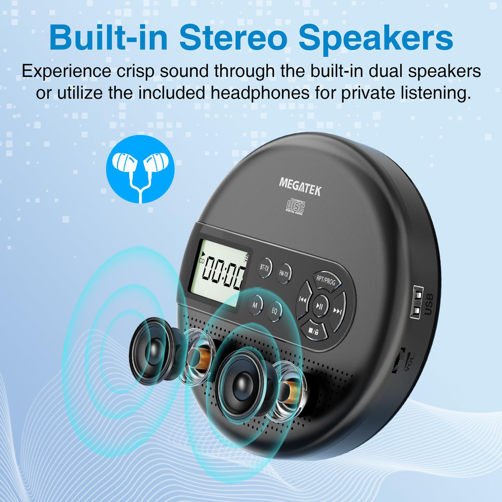 Portable CD Player with Bluetooth G986738