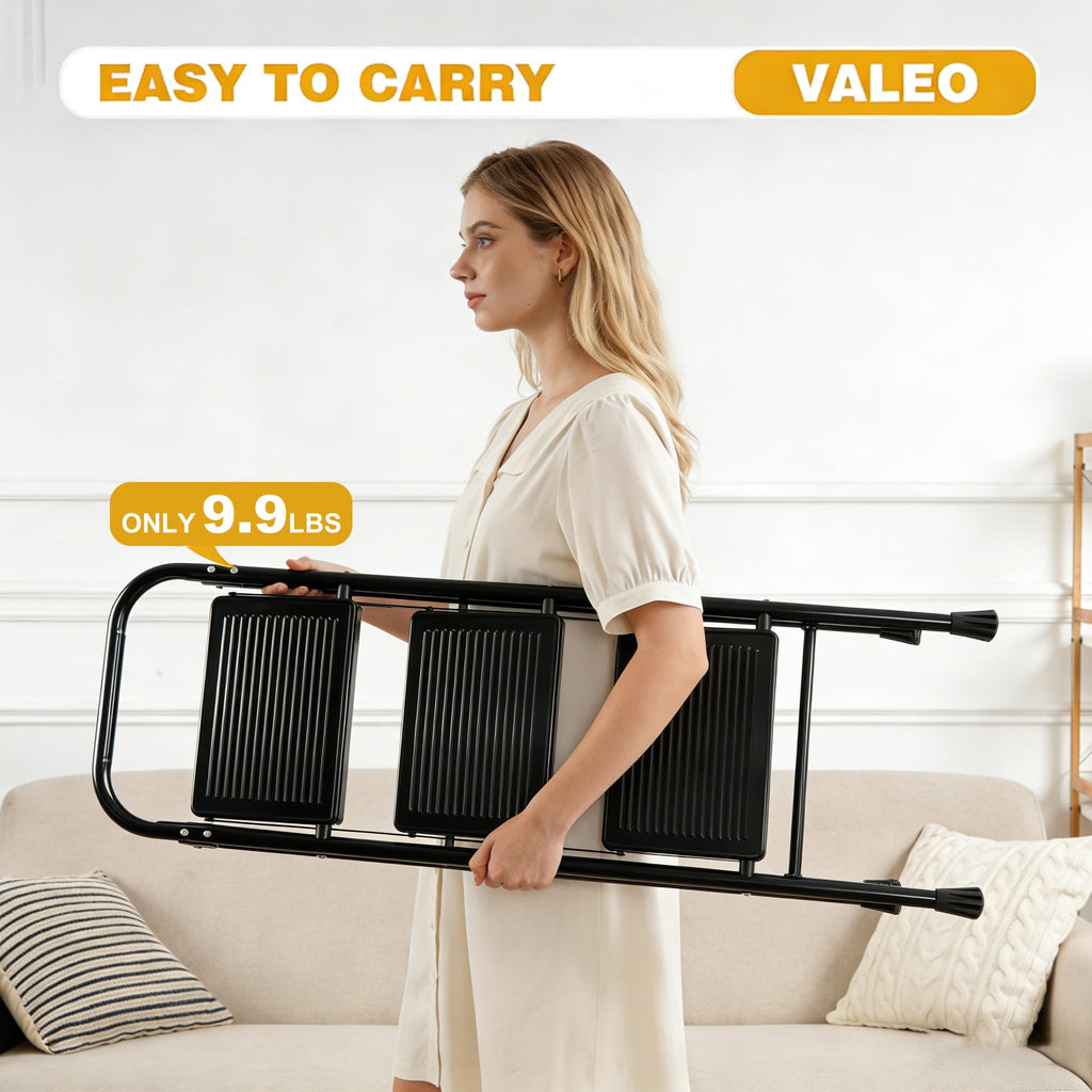 3 Step Folding Ladder with Anti-Slip Pedal E726737