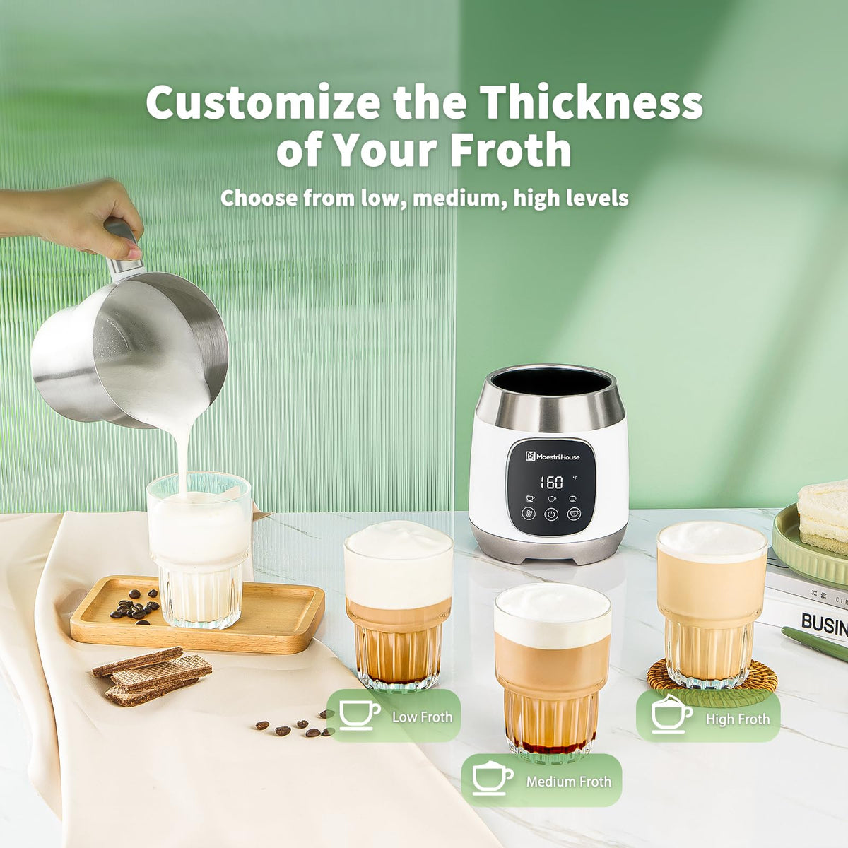 Milk Frother and Steamer 21oz/600mL M910443