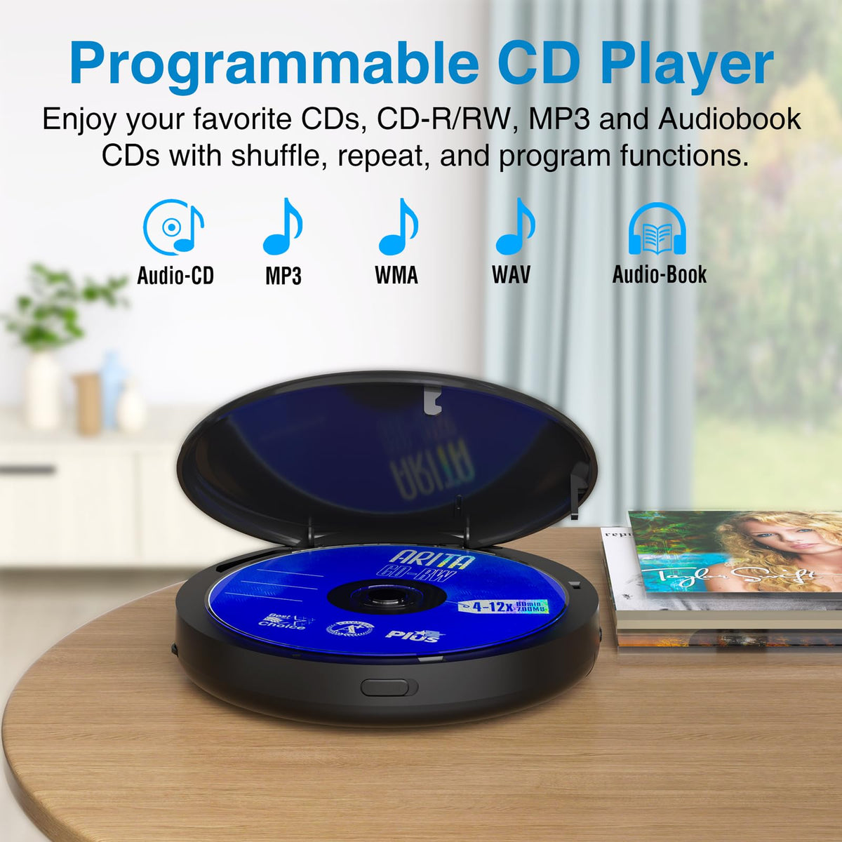 Portable CD Player with Bluetooth G986738