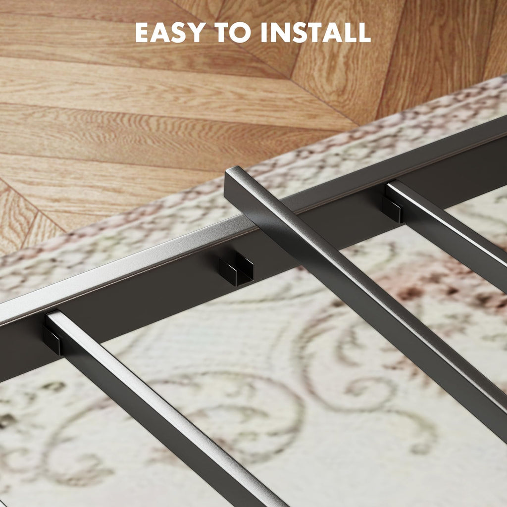 Twin Wood Bed Frame with Headboard G4100