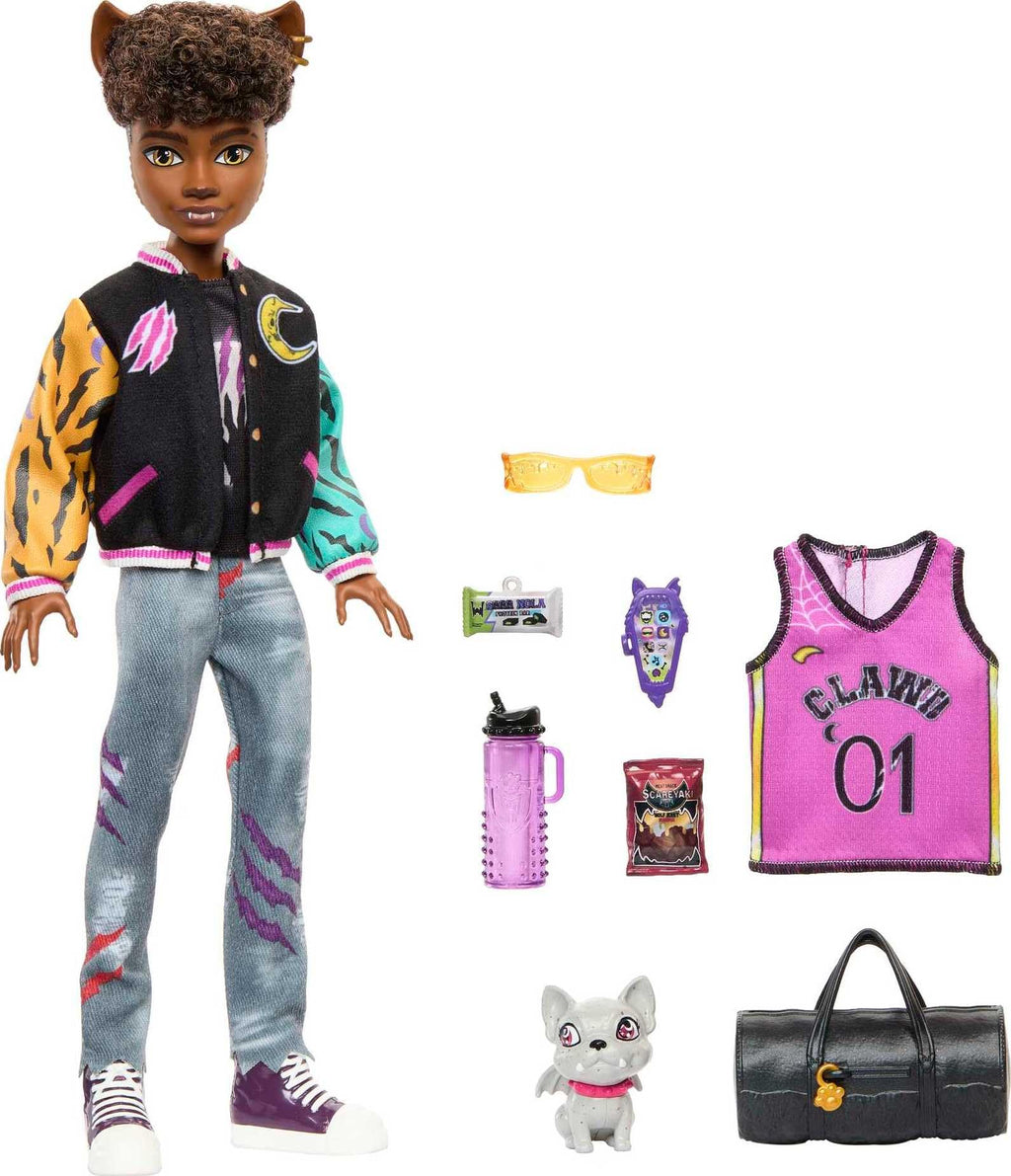 Monster High Doll with Pet Gargoyle Bulldog and Themed Accessories S172545