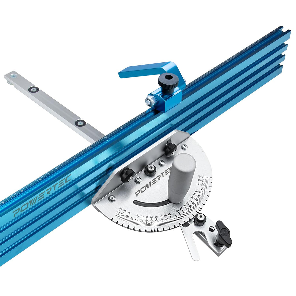 Table Saw Miter Gauge with 27 Angle Stops and T-Slot Miter Bar Z1394