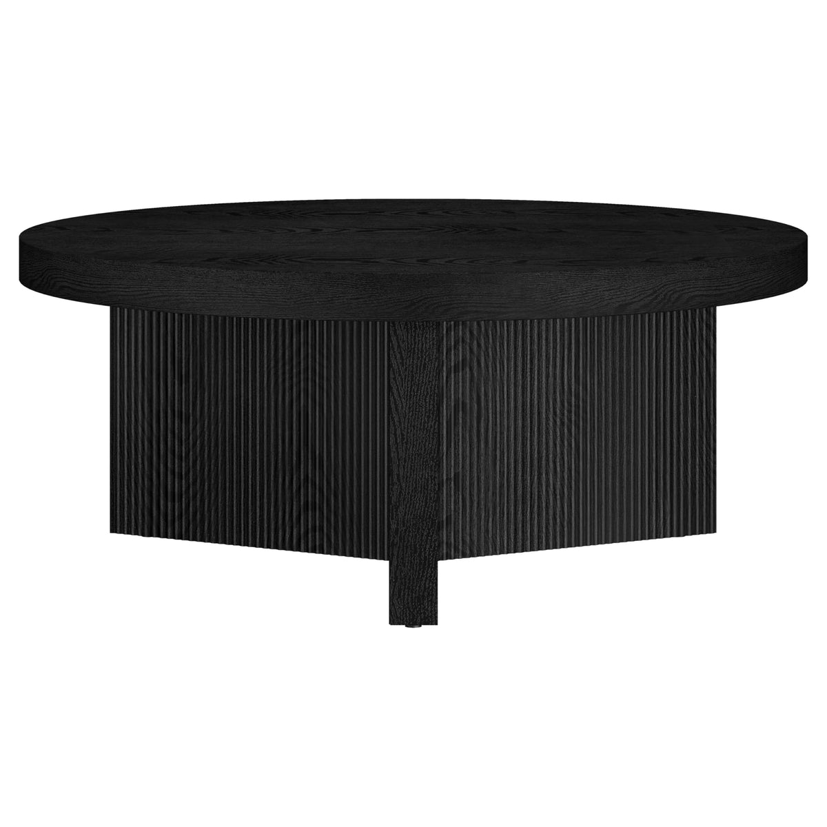 36" Scandinavian Fluted Coffee Table C763