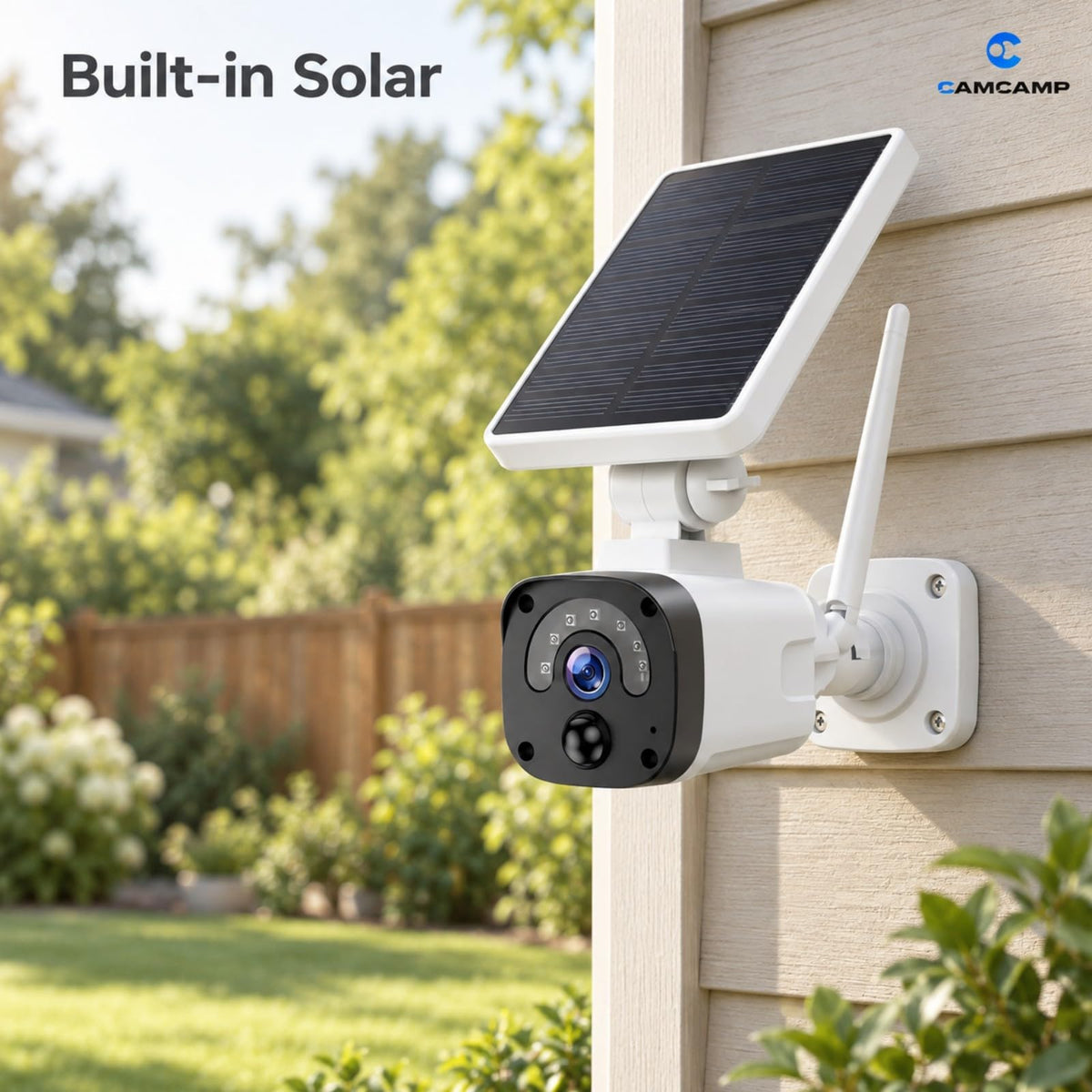 Solar Security Cameras Wireless Outdoor System 4-Cam 2.5K 64GB SD N981