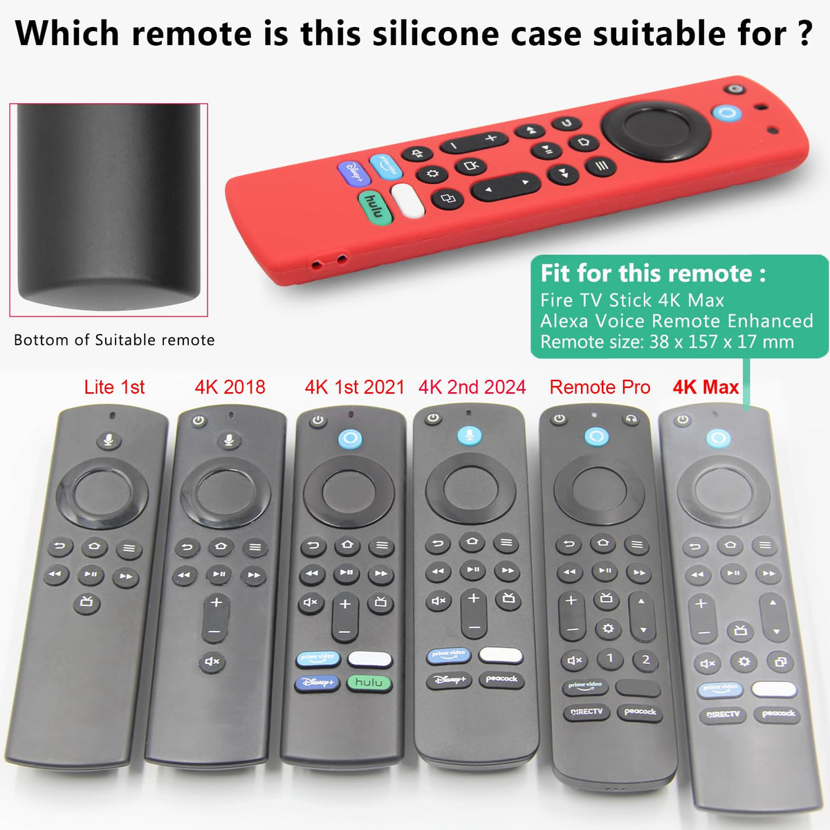 Silicone Remote Case 2pcs with Lanyard O4555