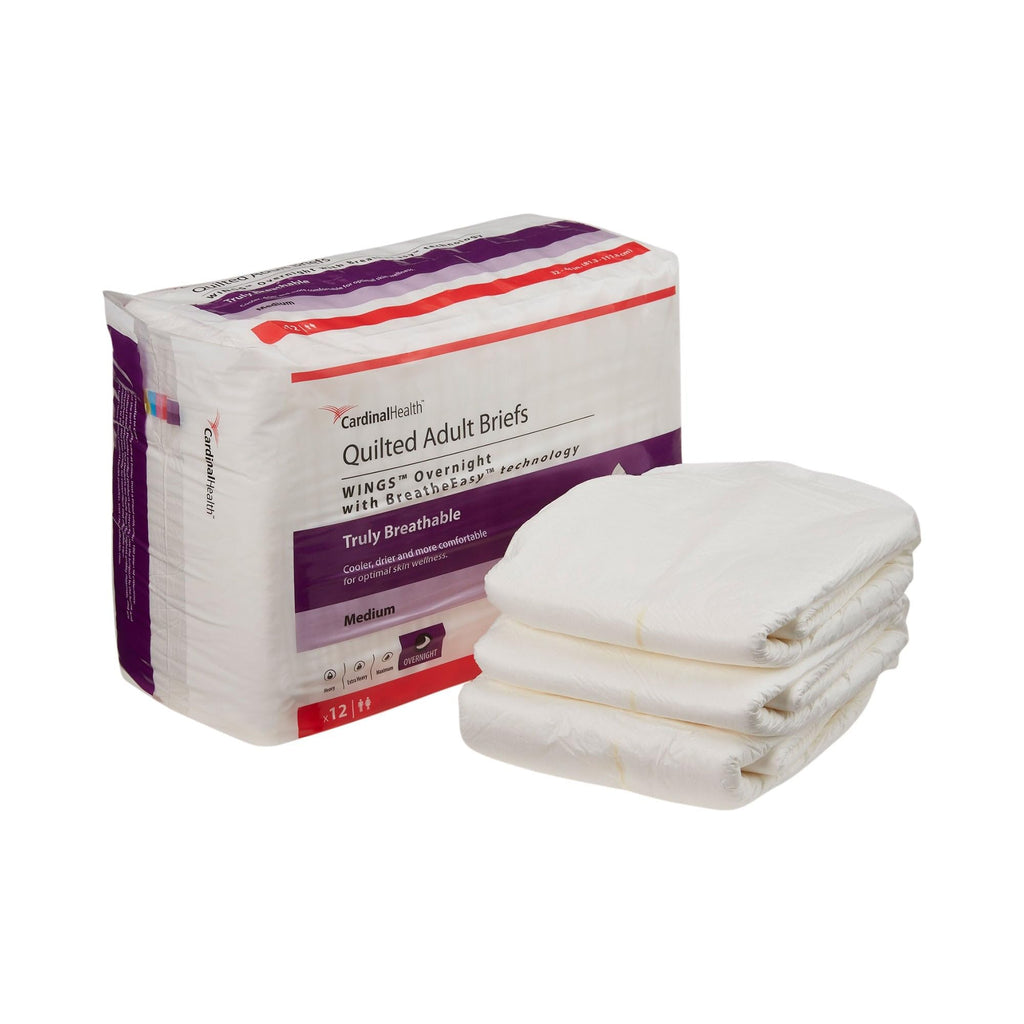 Medium Disposable Overnight Unisex Adult Incontinence Brief J666406