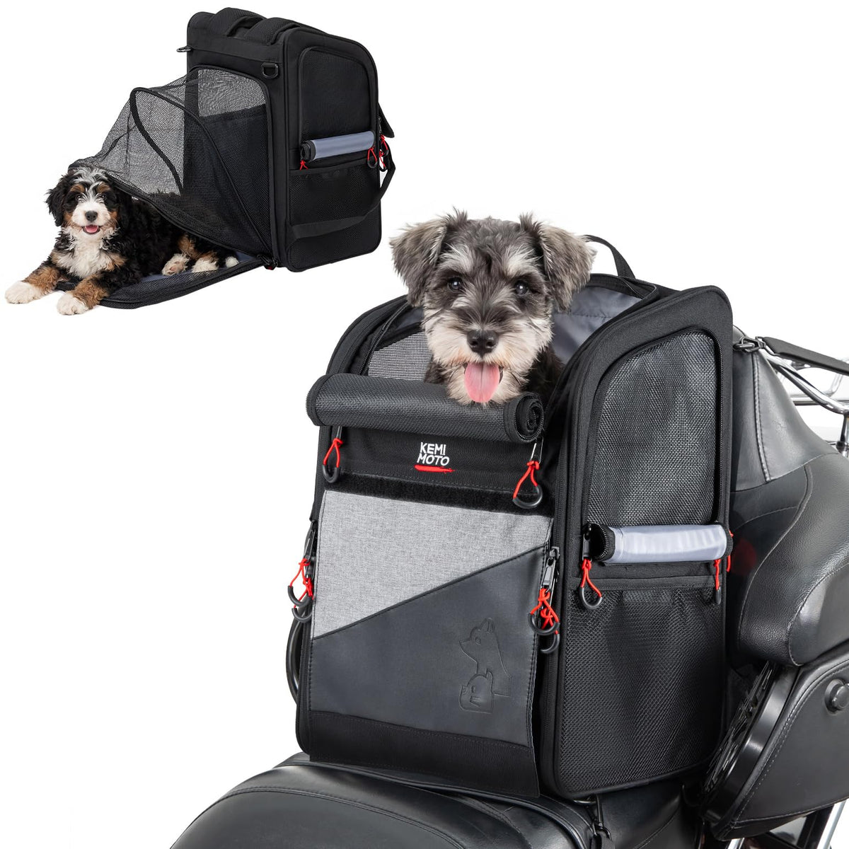 Expandable Motorcycle Dog Carrier F552006