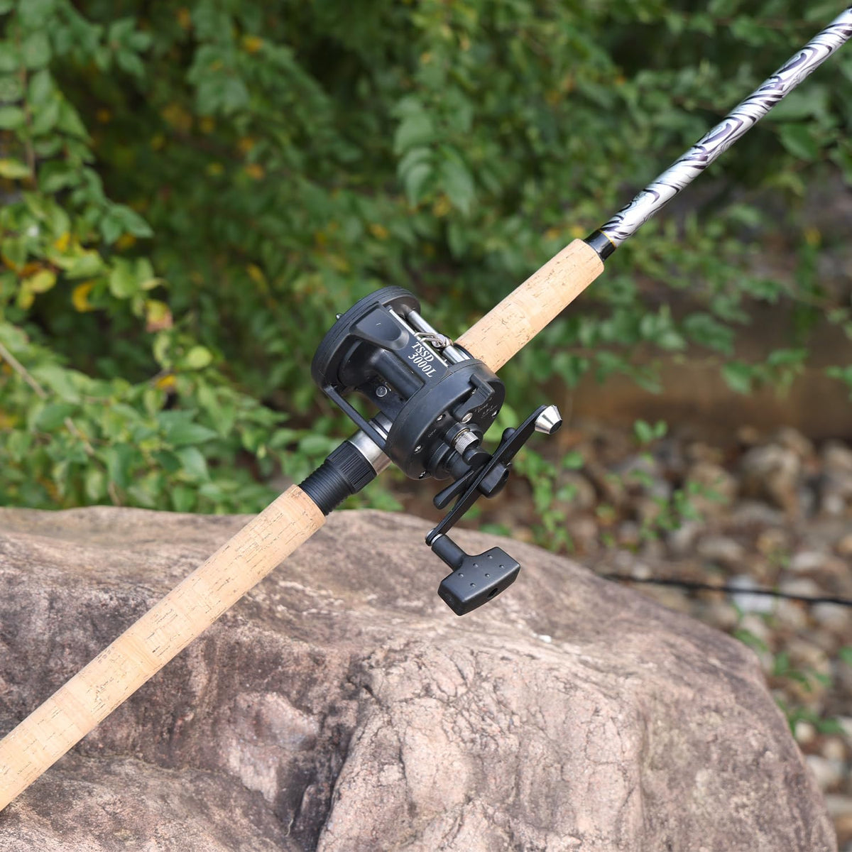 Carbon Glass Composite Fishing Rod with Stainless Steel Line Guides T47489