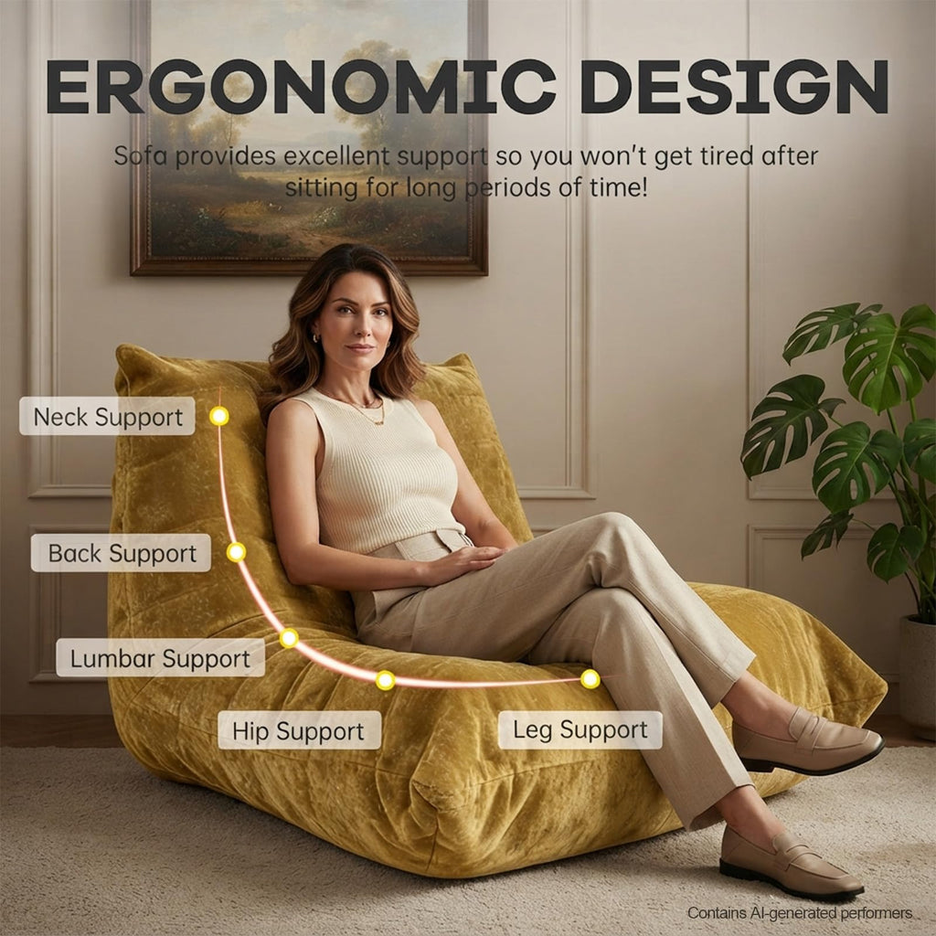 Large Bean Bag Chairs with Filler S91441