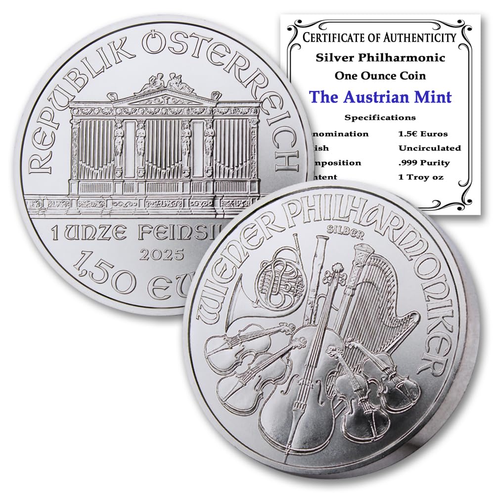 1 oz Austria Silver Philharmonic D443170