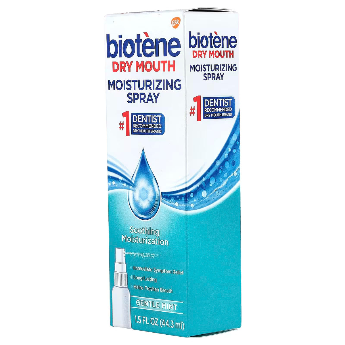 Gentle Mint Moisturizing Mouth Spray, 1.5 Fl Oz (Pack of 2) W40124