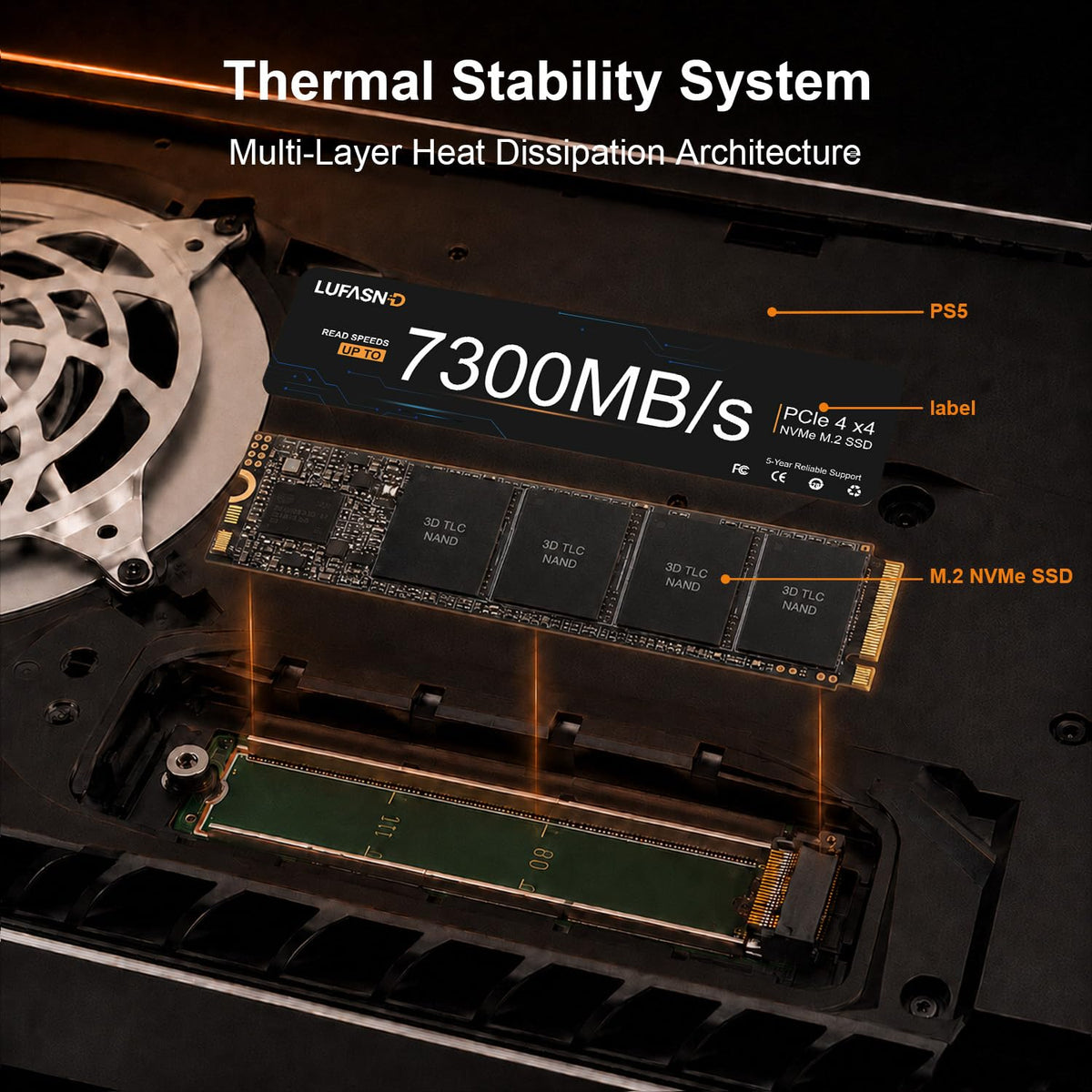 2TB NVMe SSD M.2 2280 PCIe Gen4 A74834