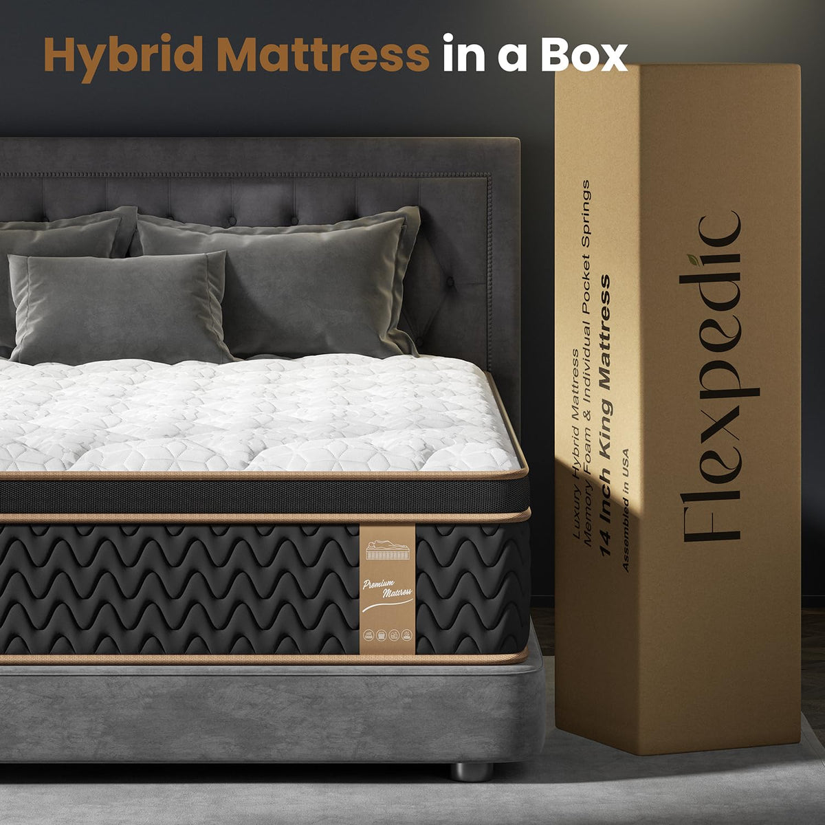 12 Inch Cooling Hybrid Mattress I80648