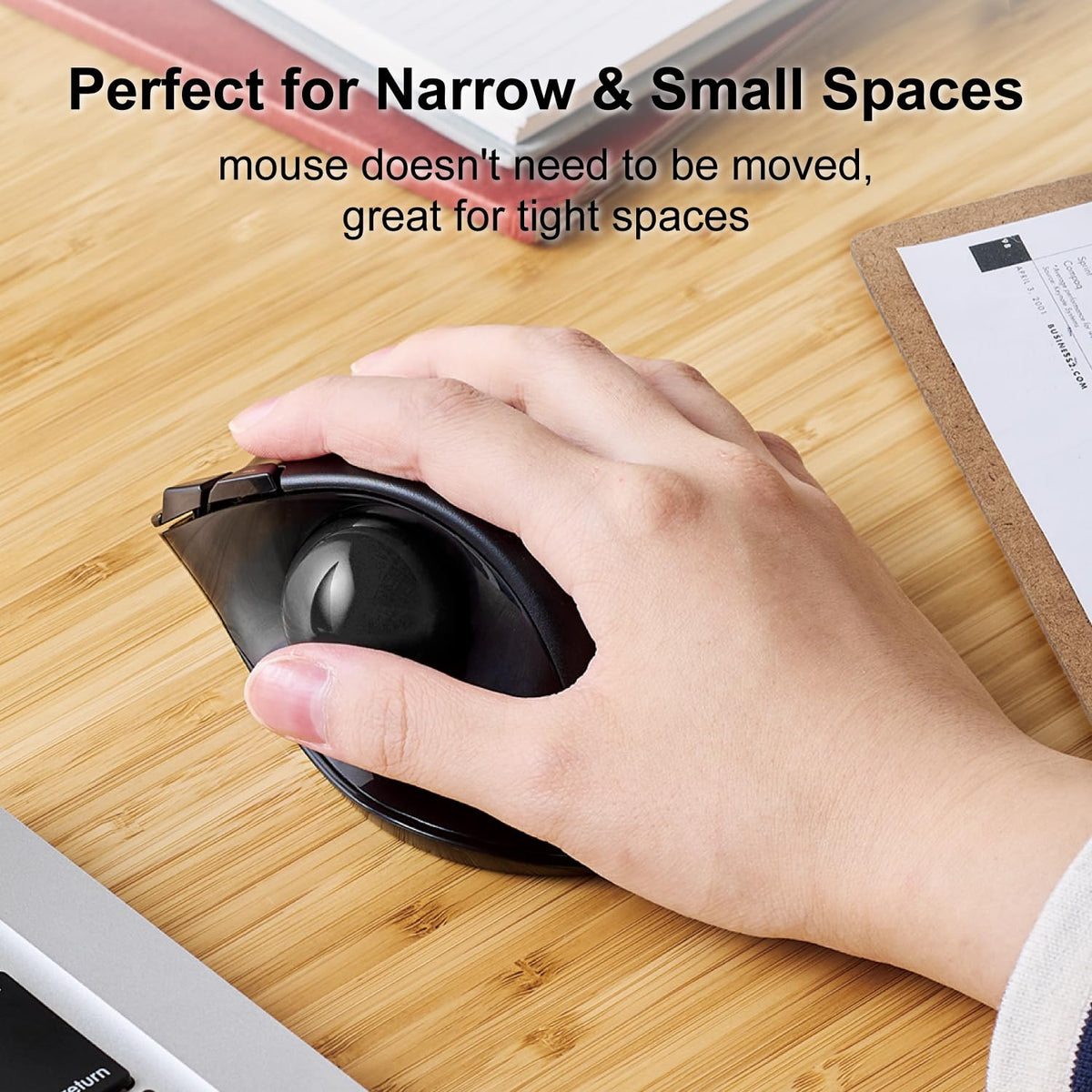 2.4GHz USB Wireless Ergonomic Trackball Mouse W15157