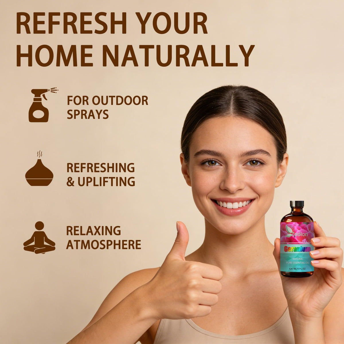 Lavender and Geranium Essential Oil 4 Fl Oz C99913