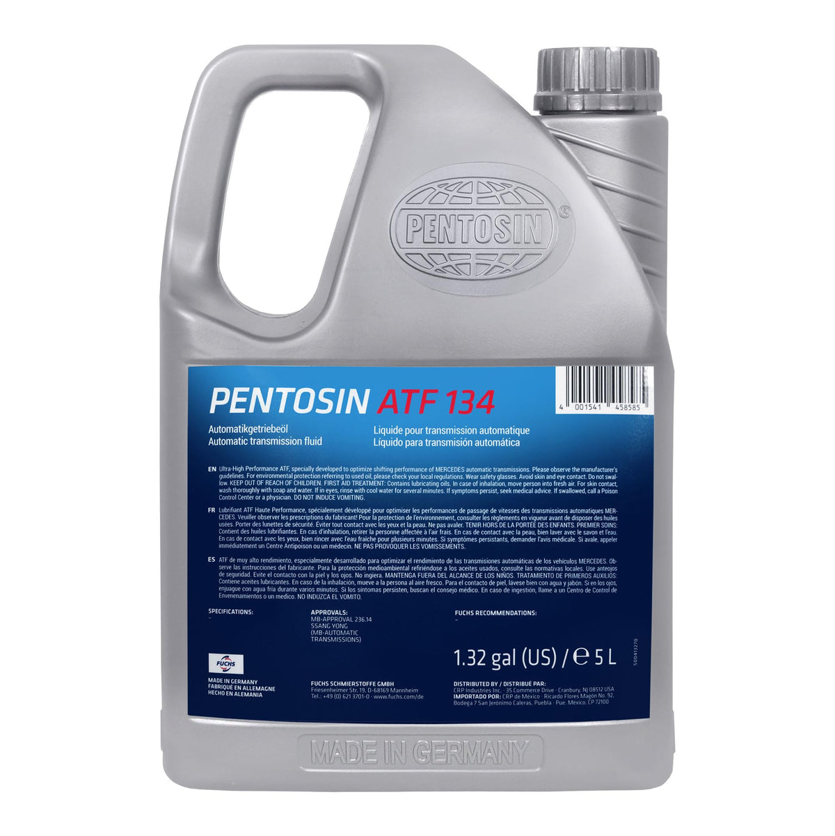 Red 5 Liter Automatic Transmission Fluid C6325