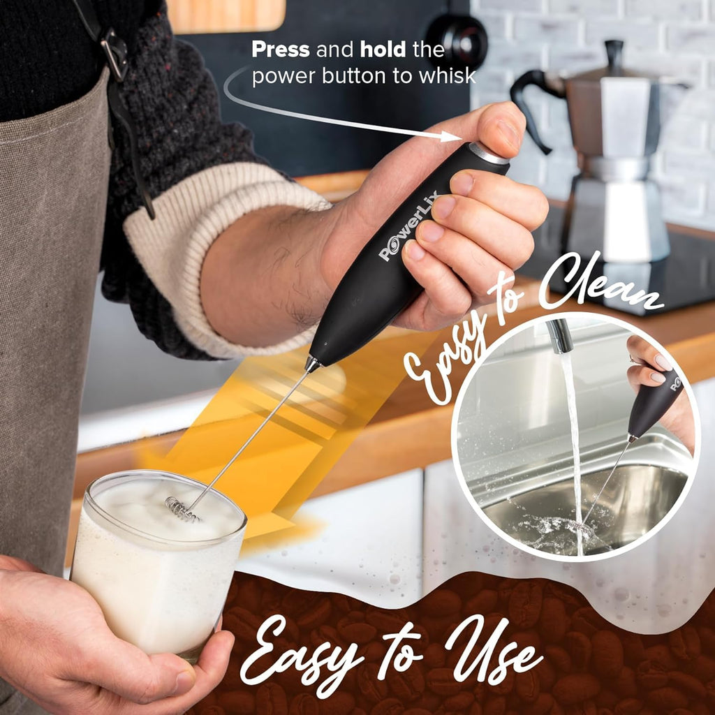 Handheld Battery Operated Electric Whisk Frother With Stand B835