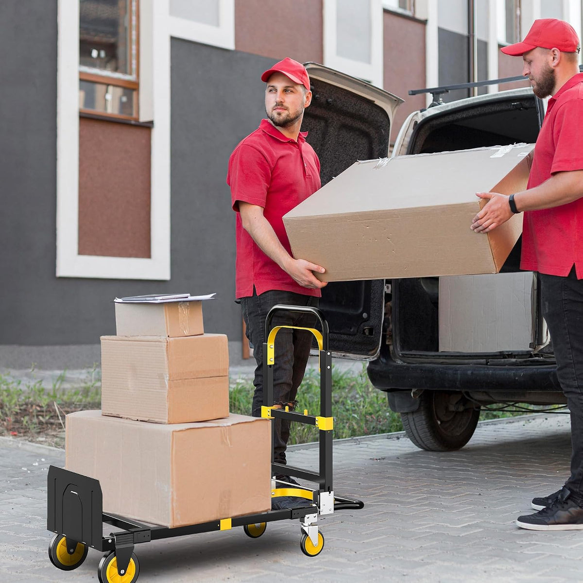 600lbs 3 in 1 Folding Hand Truck Dolly W12401