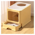 Foldable Covered Cat Litter Box with Scoop X957948