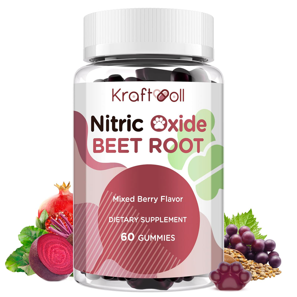 Beet Root Gummies 6000mg Mixed Berry Flavor 60 Gummies T6818