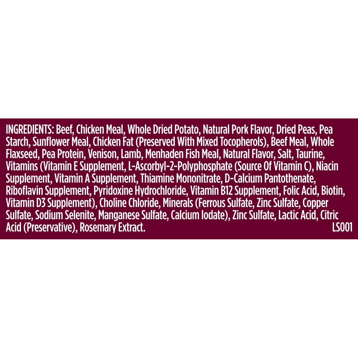 High Protein Dry Dog Food 4 lb. Bag L759