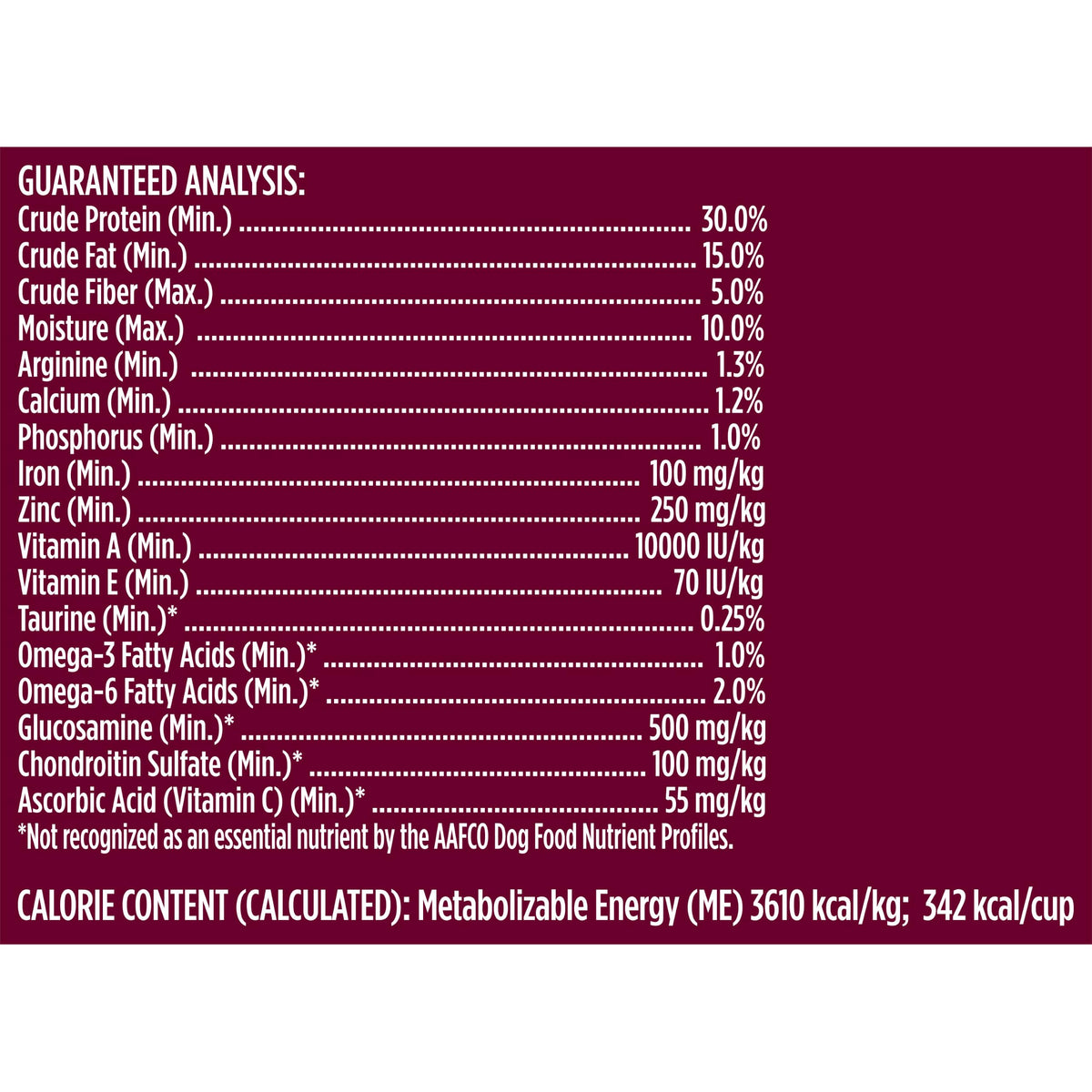 High Protein Dry Dog Food 4 lb. Bag L759