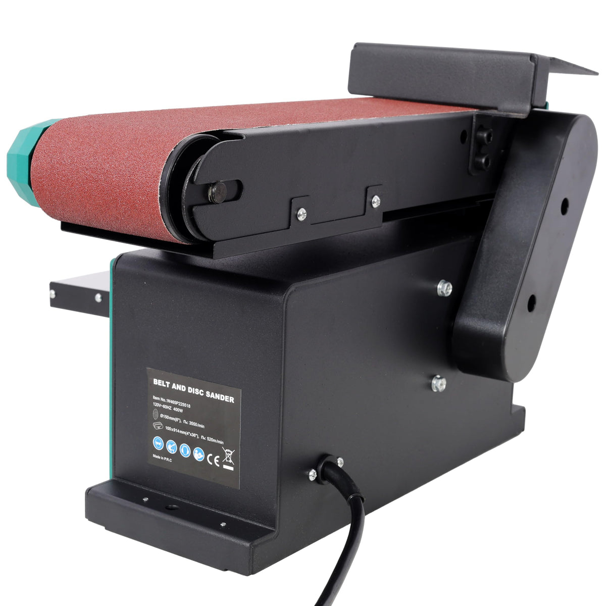 4" x 36" Belt 6" Disc Sander Combo, 120V/60Hz Bench Sander X9225