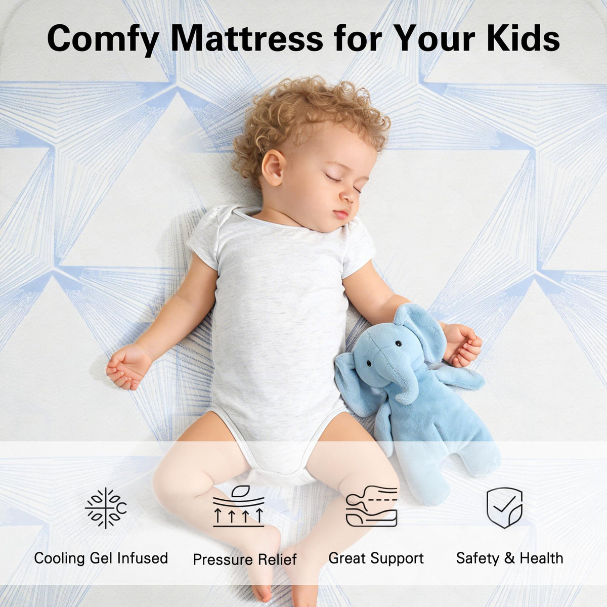 6 Inch Gel Memory Foam Twin Size Mattress T218159