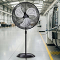24" High Velocity Oscillating Pedestal Fan, 8000 CFM 3-Speed Standing Fan P285693