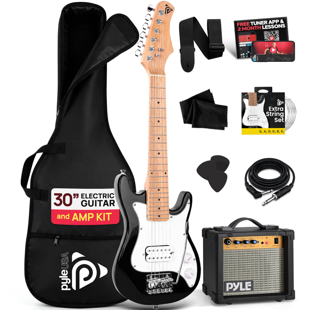 Kids Electric Guitar Starter Kit with Amplifier Z946212