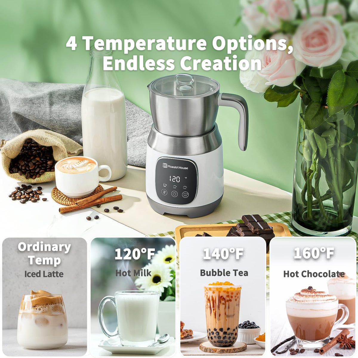 Milk Frother and Steamer 21oz/600mL M910443