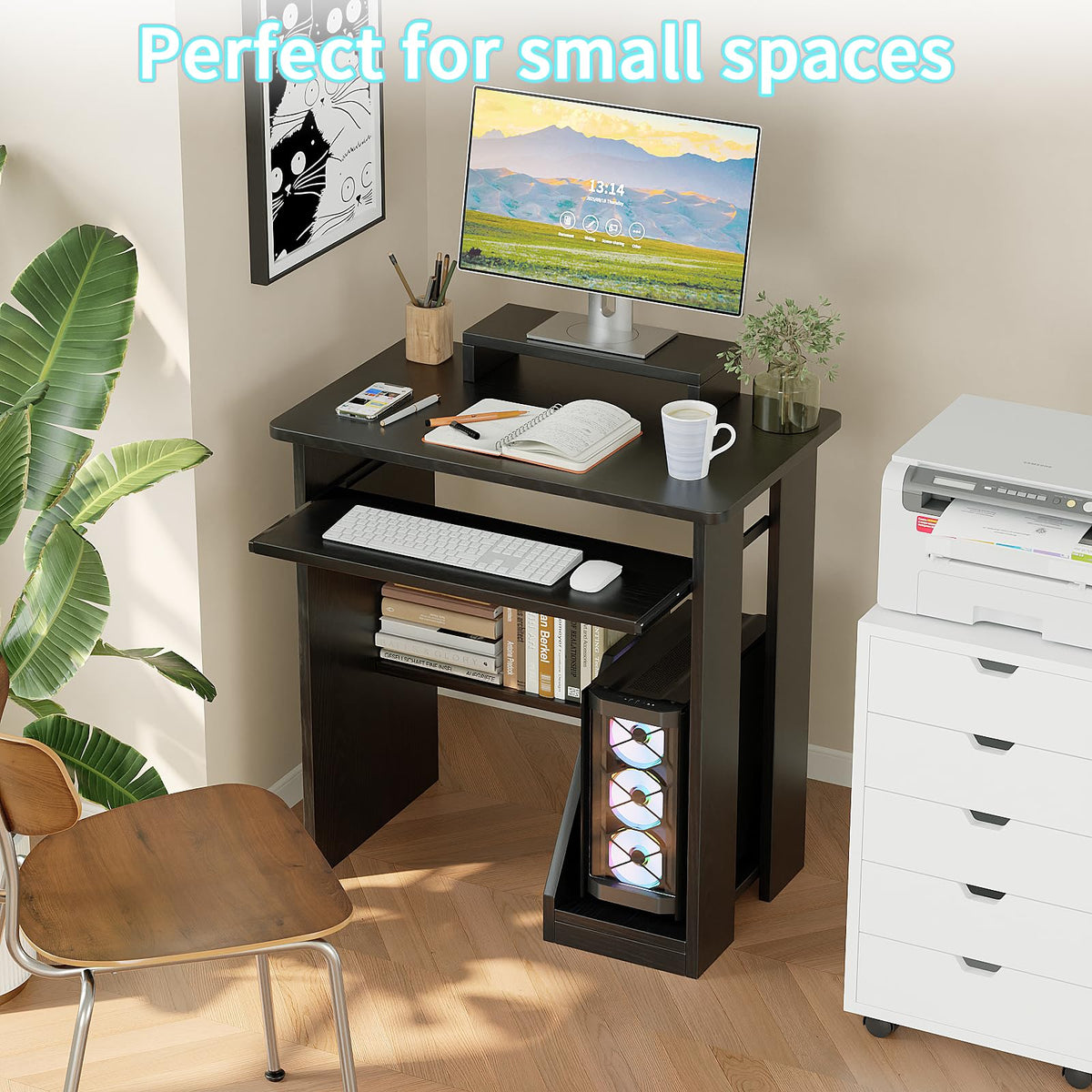 30 Inch Computer Desk with Keyboard Tray R880599