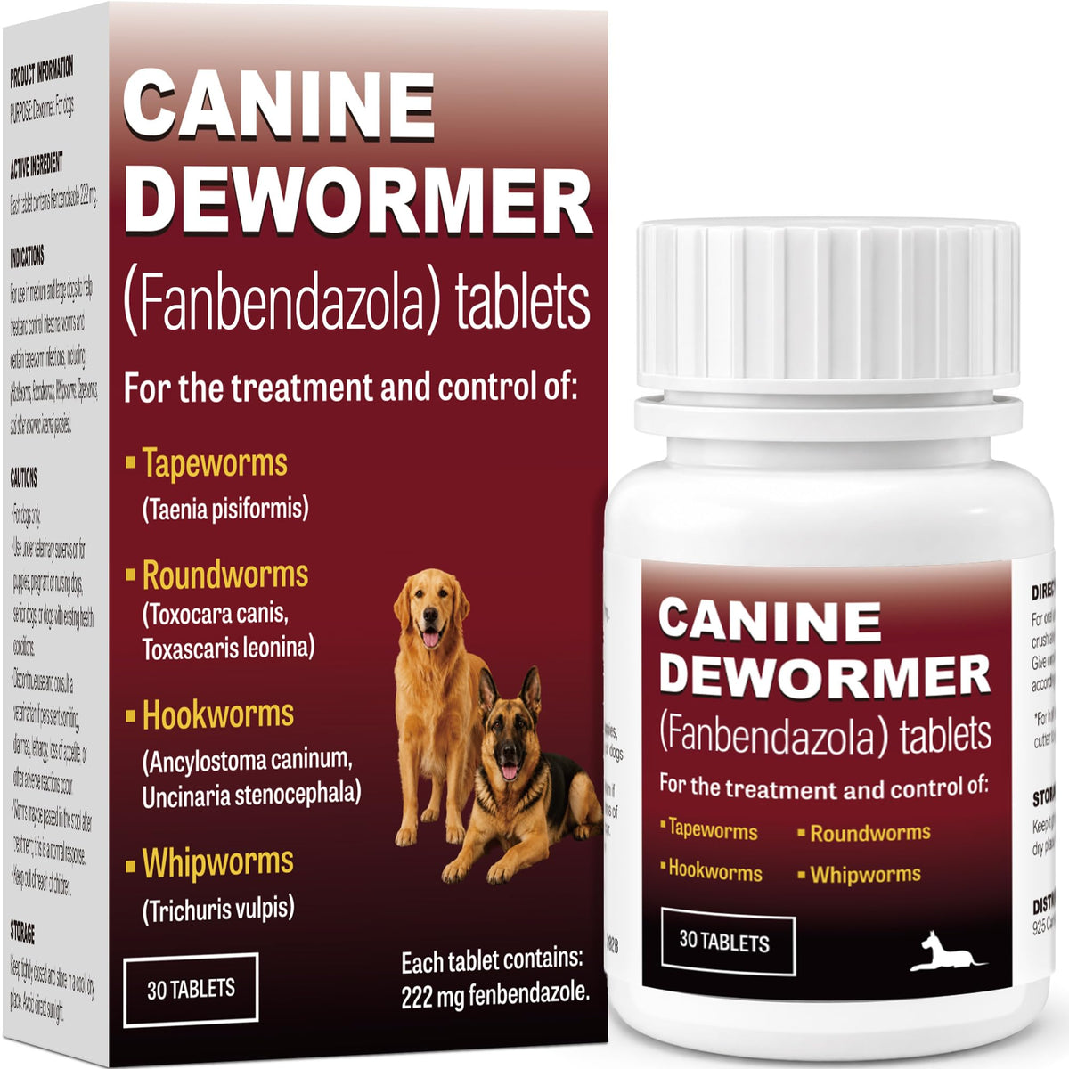 Dog Dewormer 30 Tablets Beef Flavor K98421
