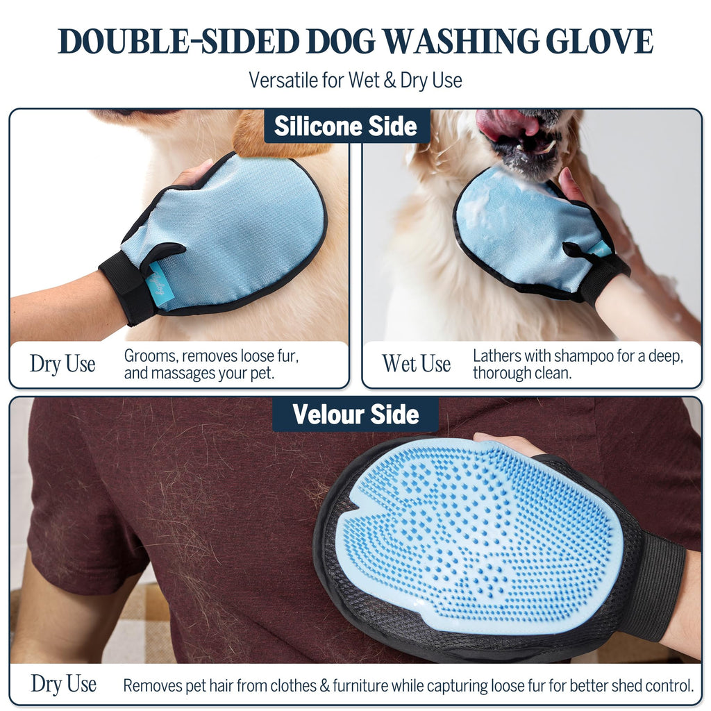 Dry Dog Shampoo with Glove No Rinse Spray Foam V71975