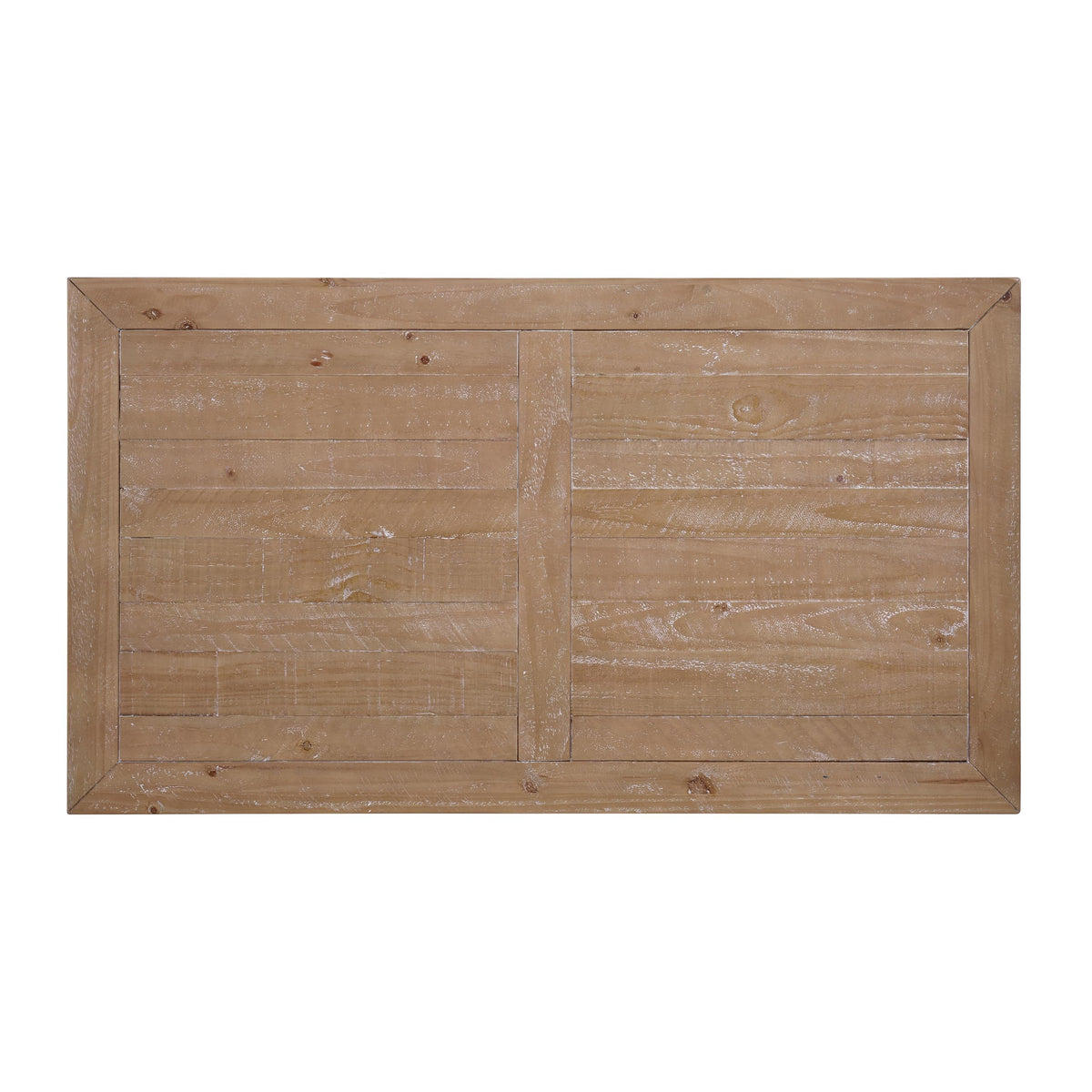 Solid Wood Coffee Table, Black and Driftwood J221