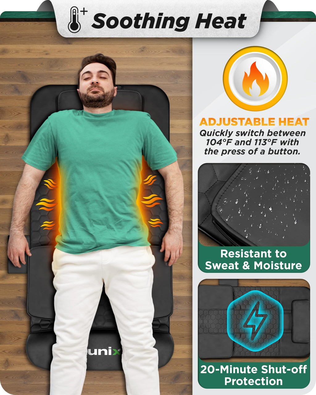 Heated Stretching Mat Massager Q855491