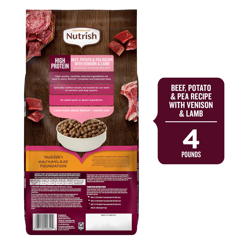 High Protein Dry Dog Food 4 lb. Bag L759