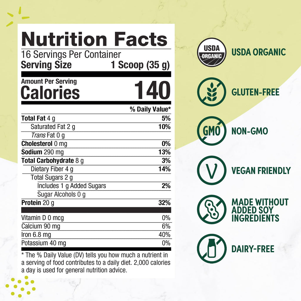 Plant-Based Protein Powder Creamy French Vanilla M2597