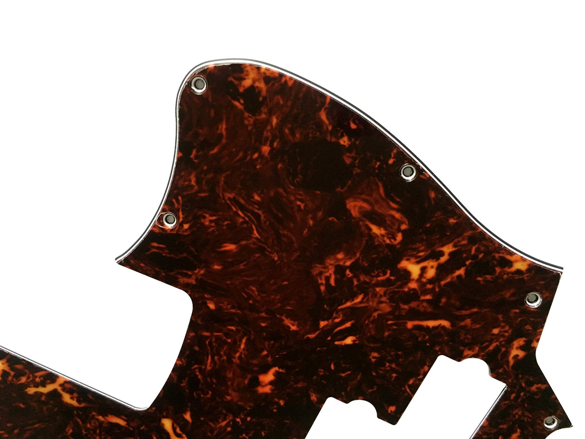 4 Ply Brown Tortoise Short Scale Guitar Pickguard Z2263