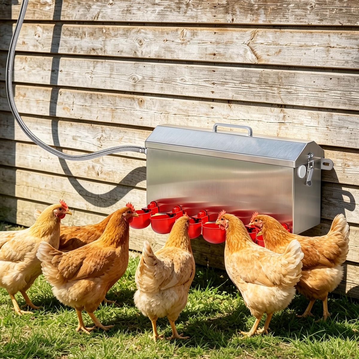1.5 Gallon Metal Automatic Chicken Waterer E234