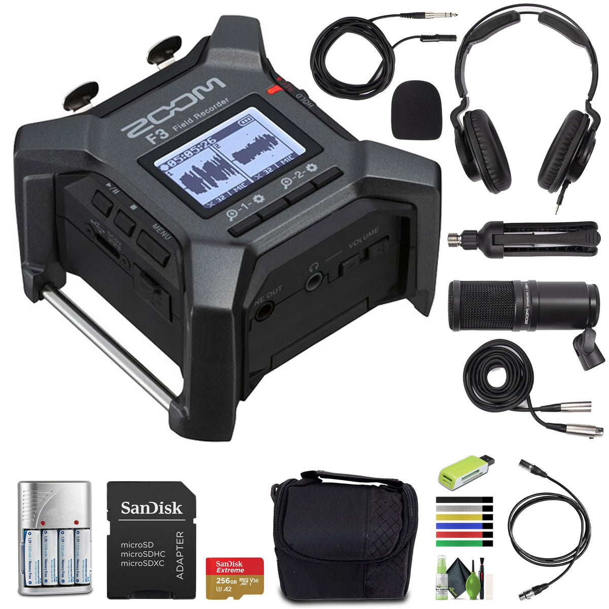 32-Bit Float Field Recorder + Podcast Mic Pack Bundle F463