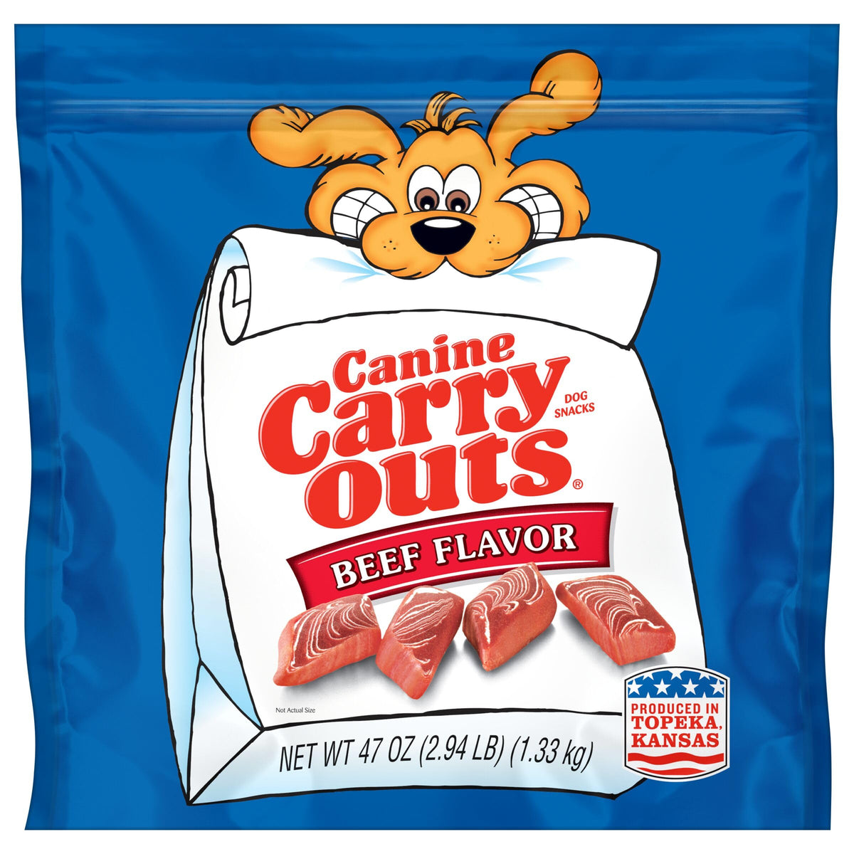 Beef Flavor Dog Treats 47 Ounce Bag T7056