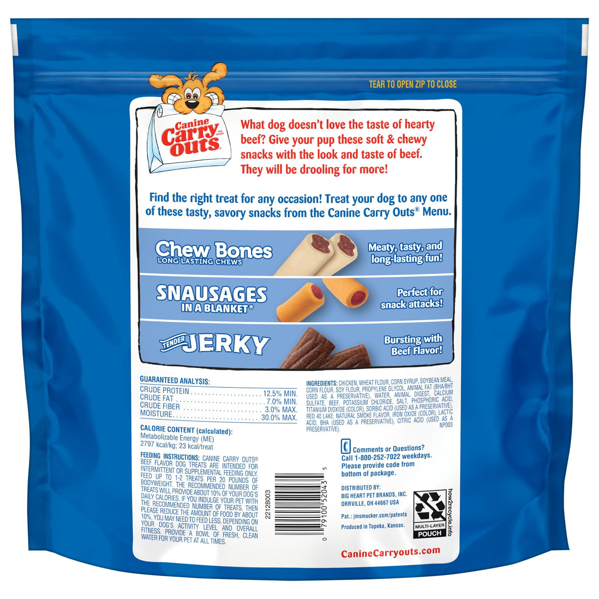 Beef Flavor Dog Treats 47 Ounce Bag T7056