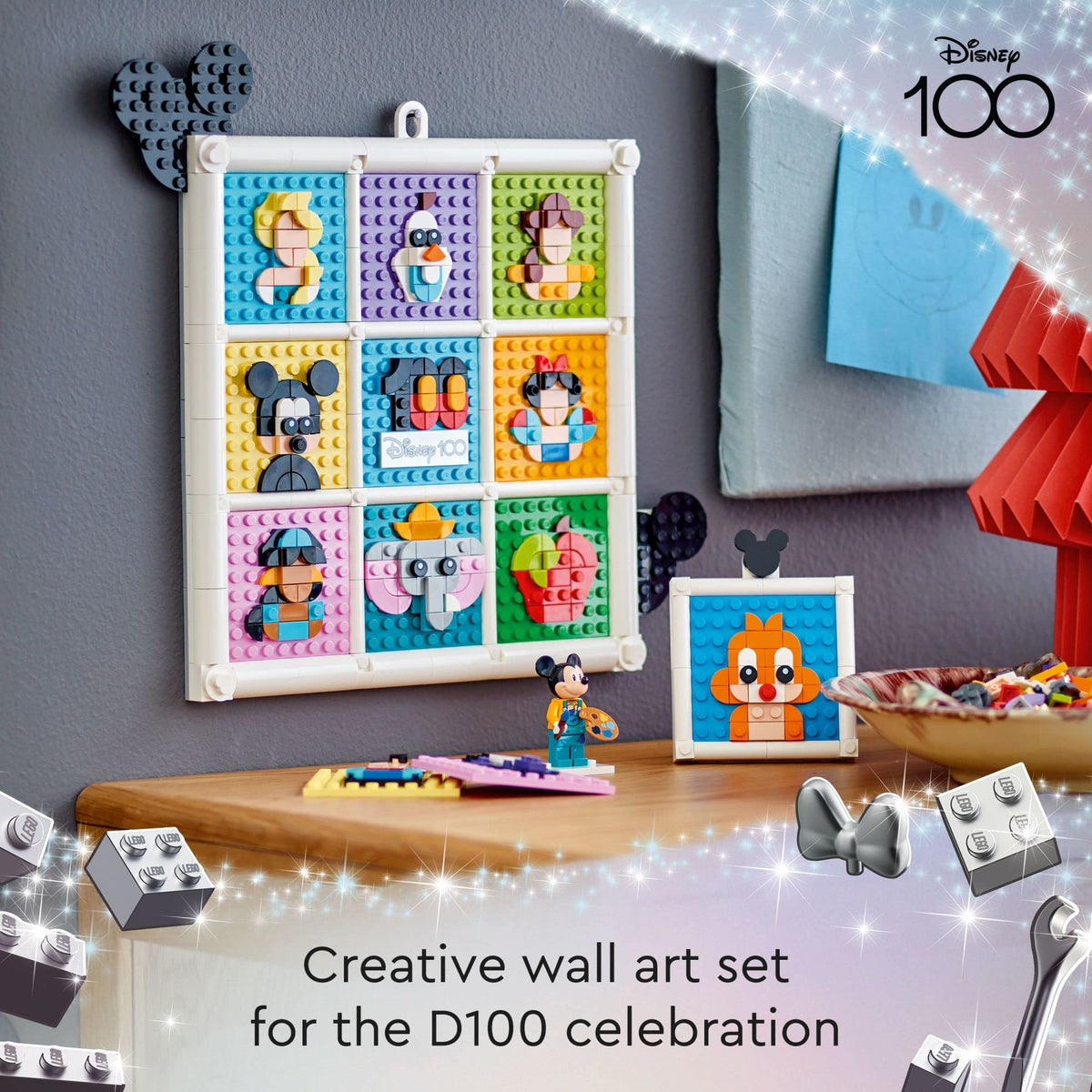 Buildable Disney Toy with Mickey Mouse Minifigure I900