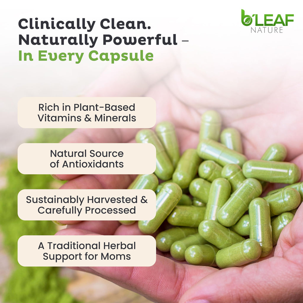 Moringa Leaf Vegan Capsules 1000mg 180 Count O11555