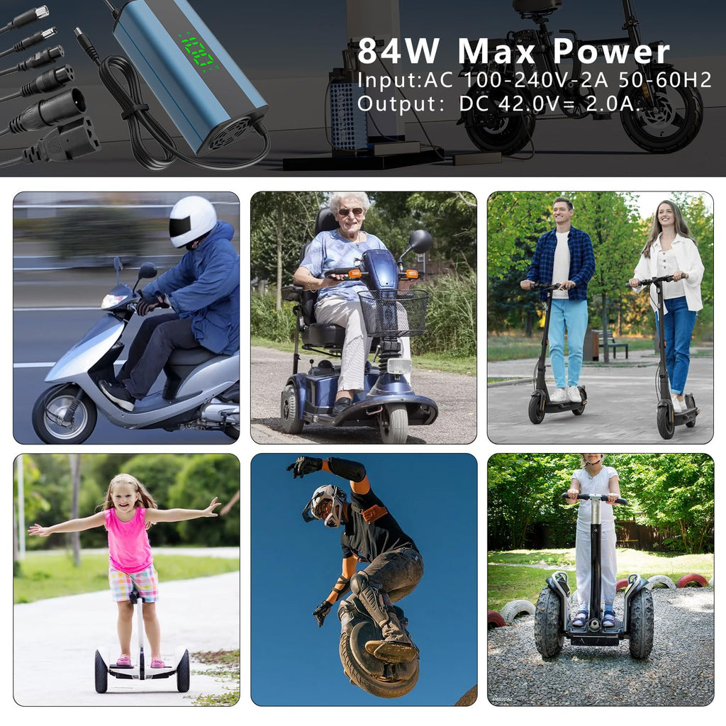 54.6V 3A Electric Scooter Charger 6 in 1 Plugs I526104