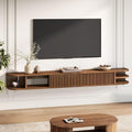 71" Solid Wood Floating TV Stand F5374